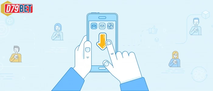 Ảnh người chơi nhận ưu đãi khuyến mãi tại APP D79bet
